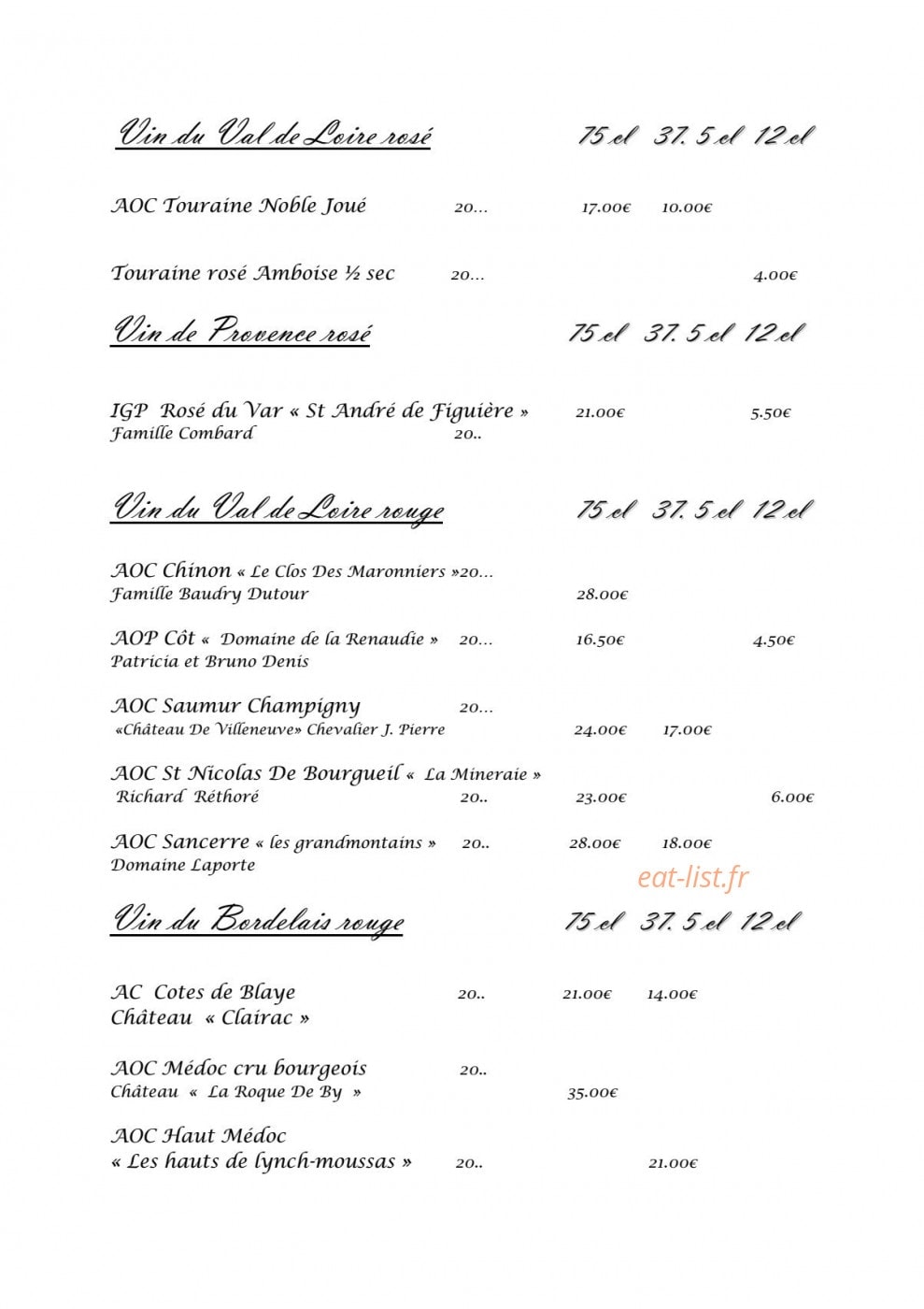 La Tourangelle — carte page 6