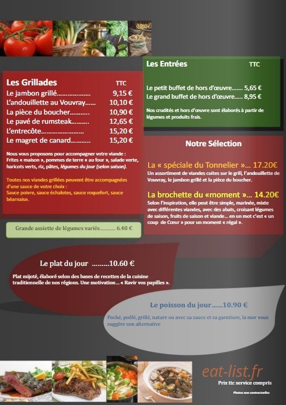 Le Petit Tonneau — carte page 2