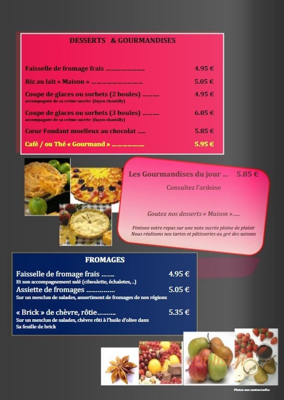 Le Petit Tonneau — carte page 4