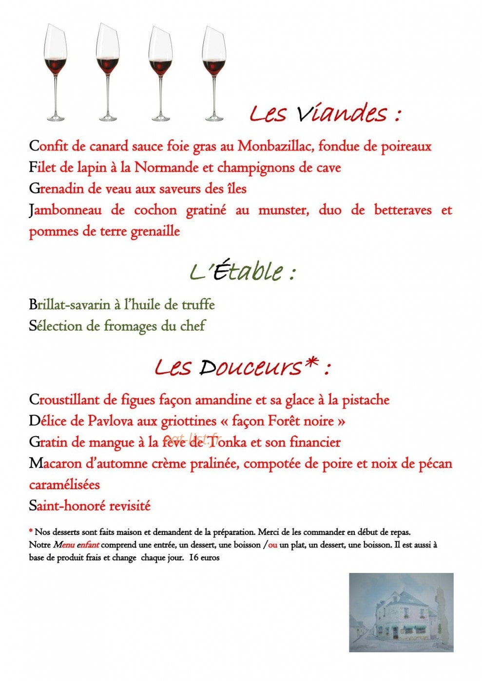 Auberge de la Treille — carte page 5