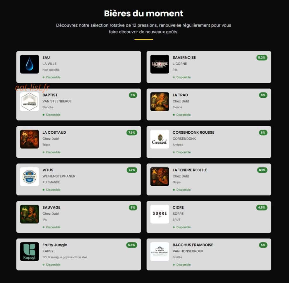 Chez Dub Joué lès Tours — carte page 6