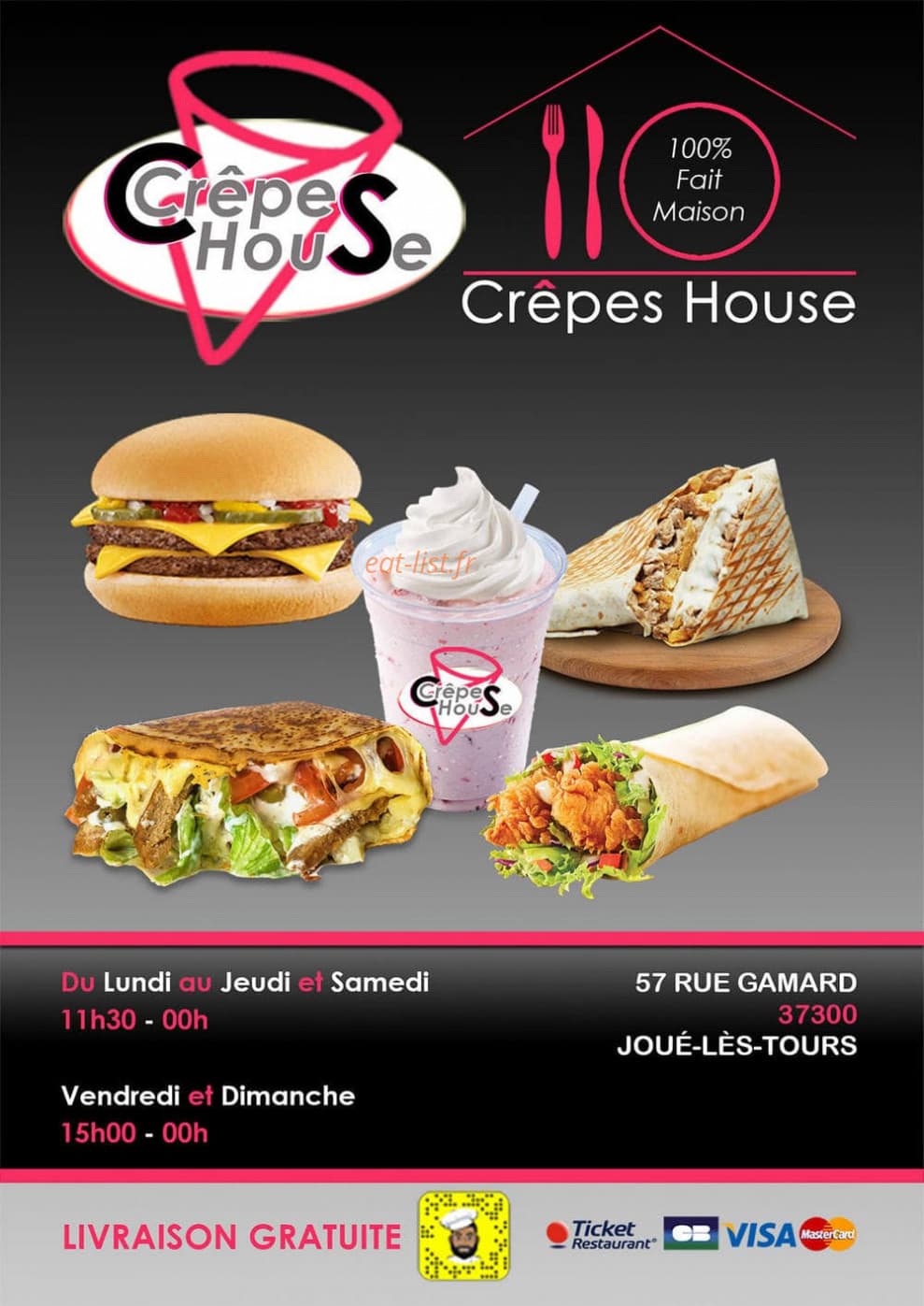 Crêpes House — carte page 3