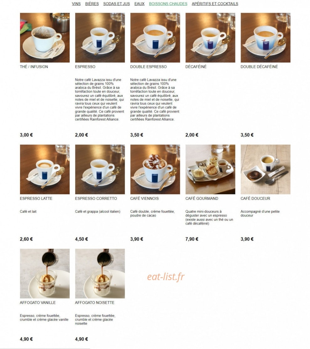 Del Arte — carte page 16