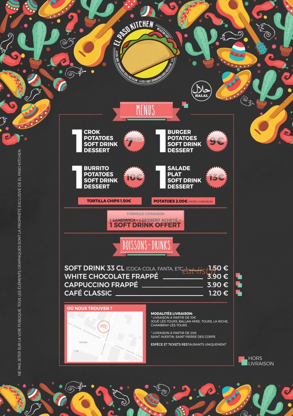 El Paso Kitchen — carte page 2