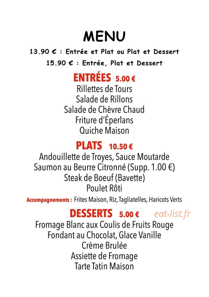Harlem Café — carte page 1