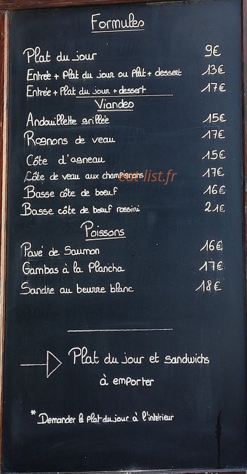 L'Aparté — carte page 1