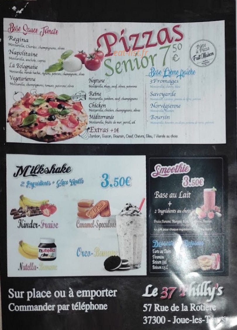 Le 37 Philly’s — carte page 4