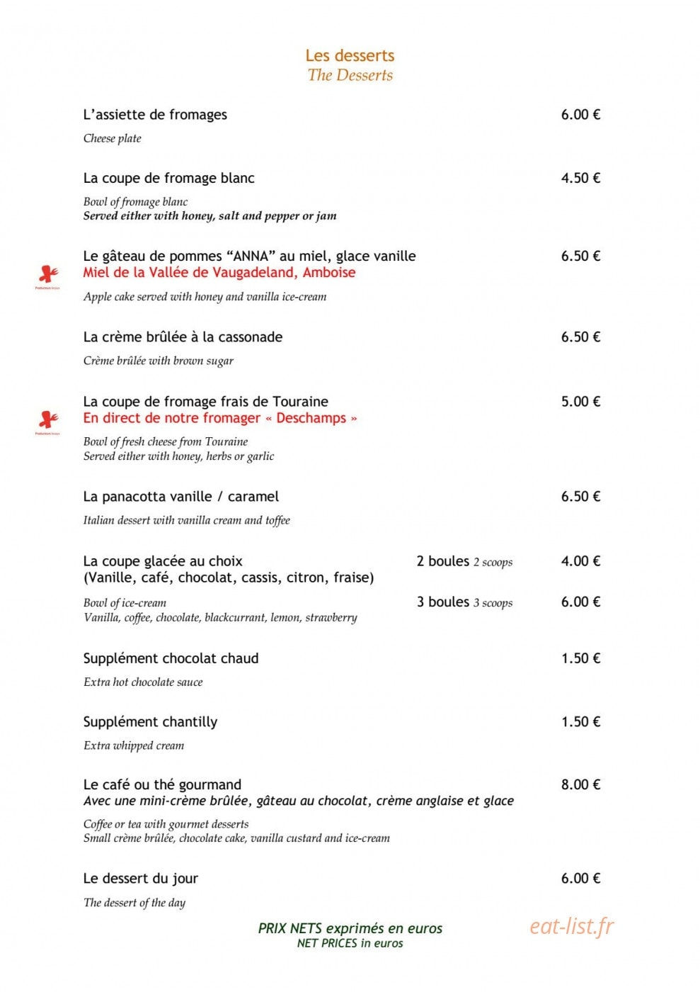 Le Cheops — carte page 3
