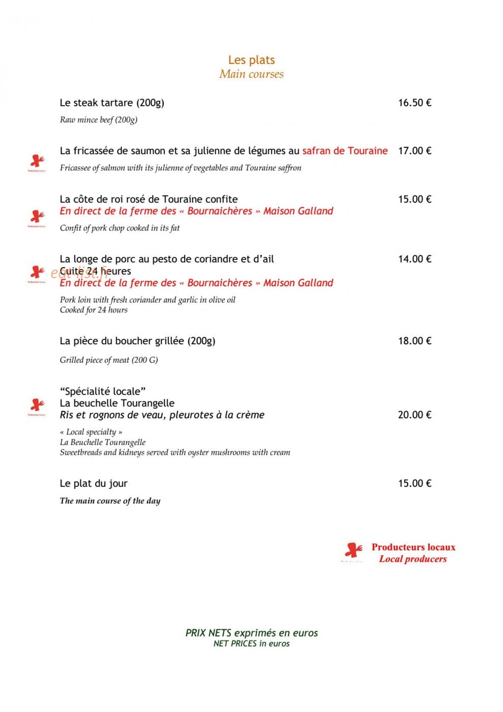 Le Cheops — carte page 2
