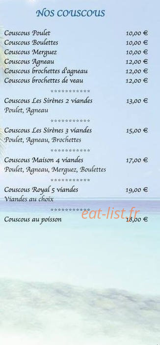Les Sirènes — carte page 4