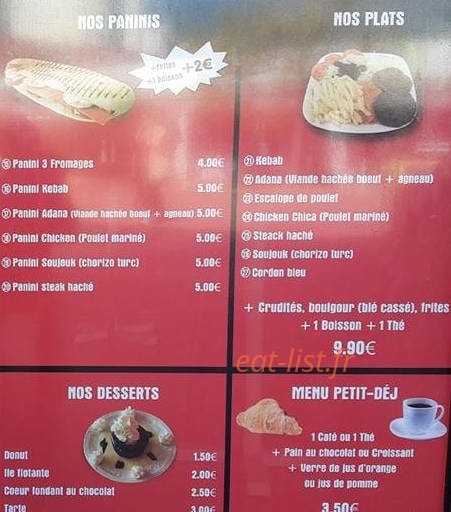 Mac Kebab — carte page 2