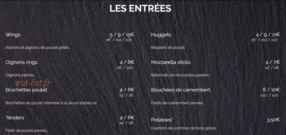 Pizza de luxe — carte page 2