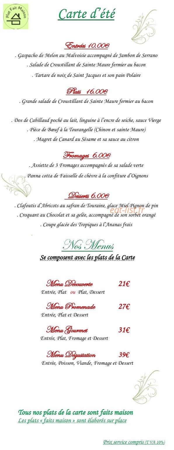 La Promenade — carte page 1