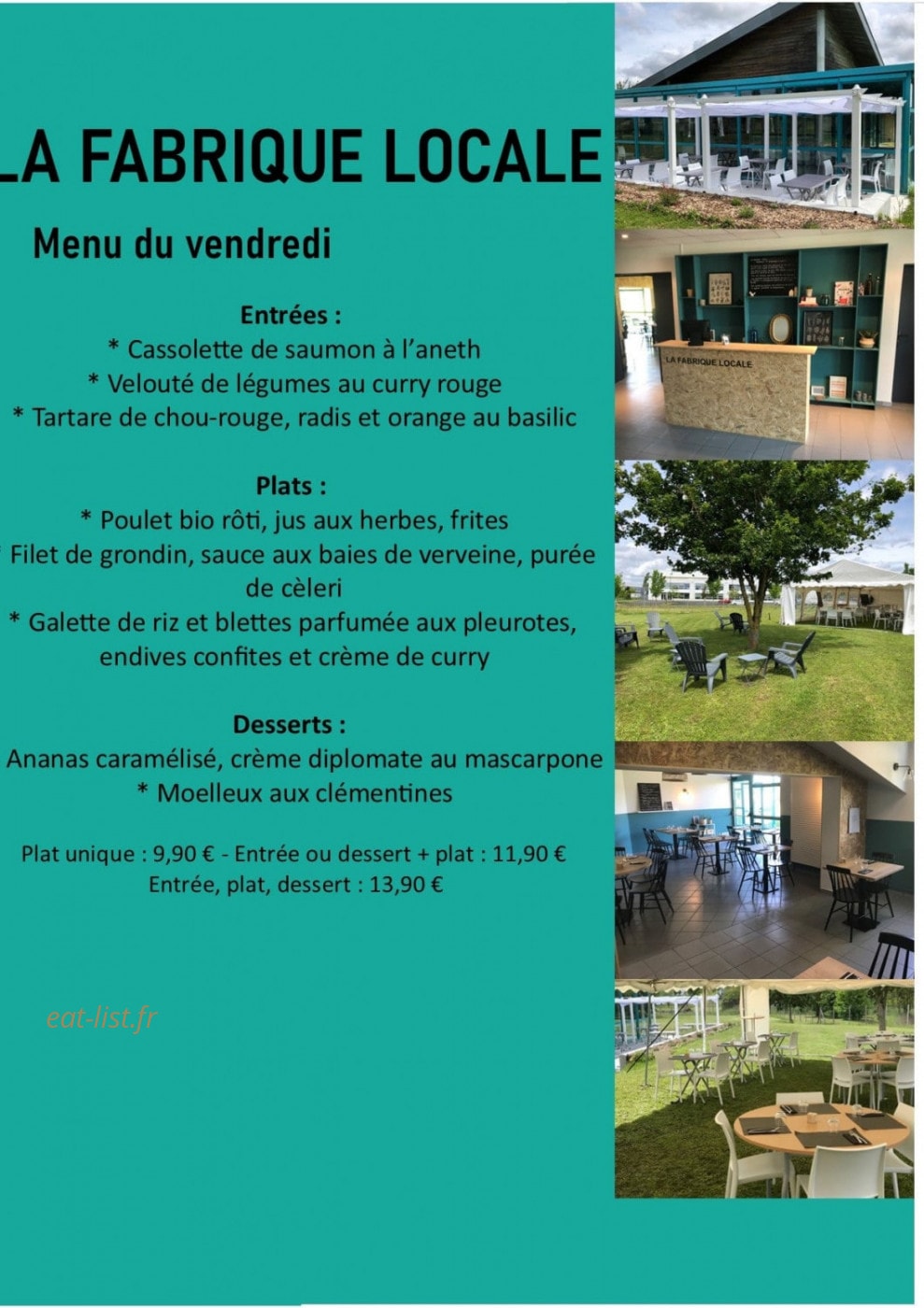 La Fabrique Locale — carte page 1