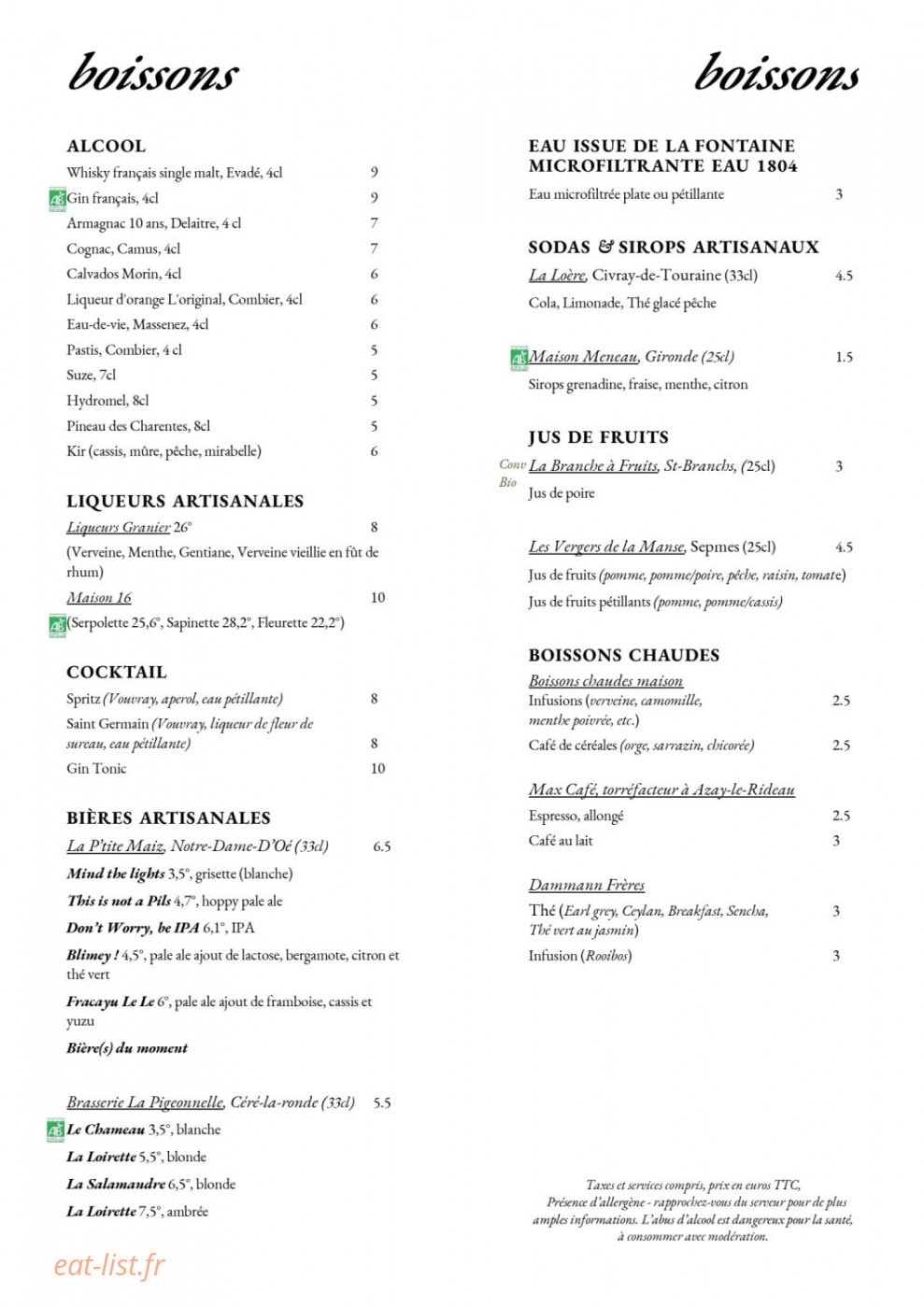 Les Roseaux Pensants — carte page 2