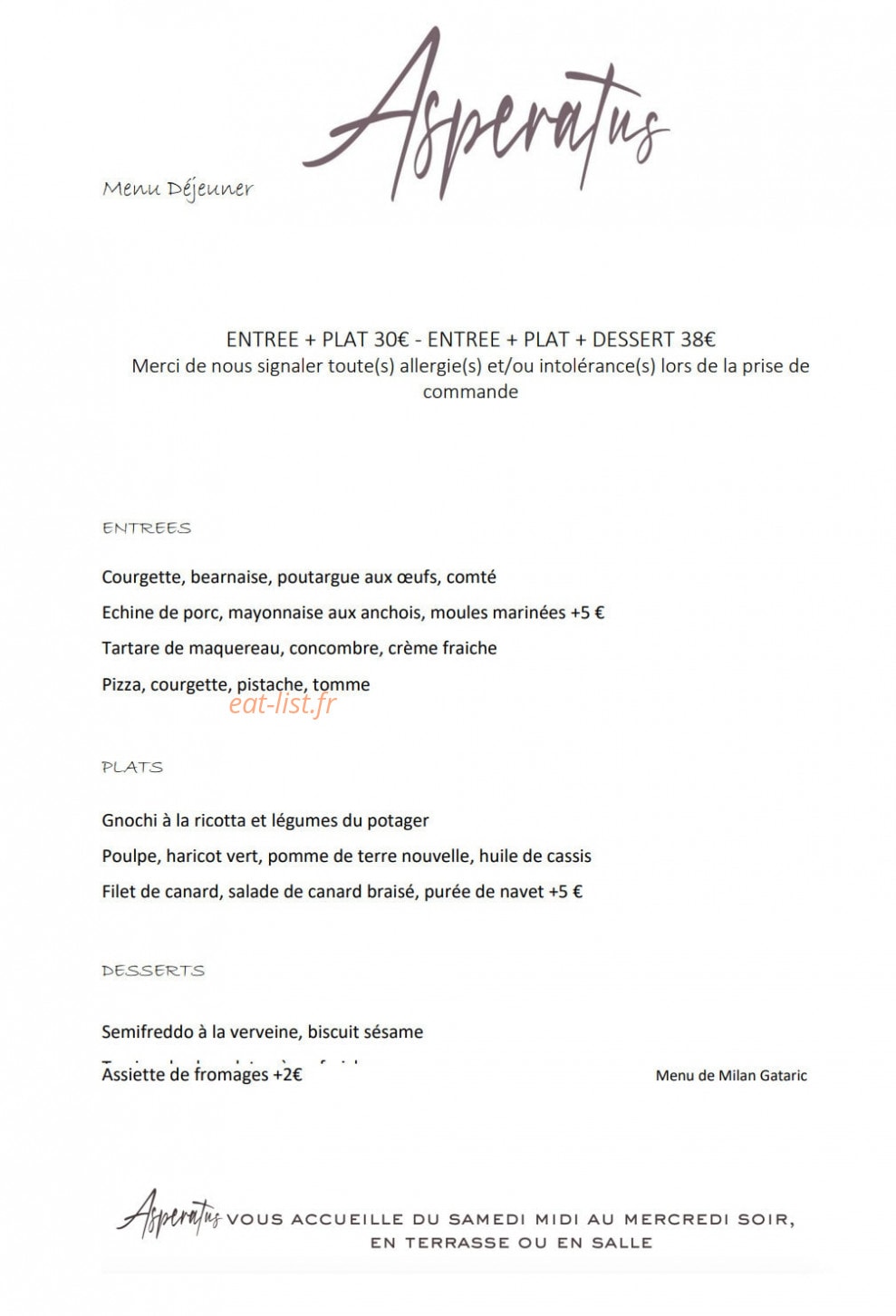 Asperatus — carte page 1