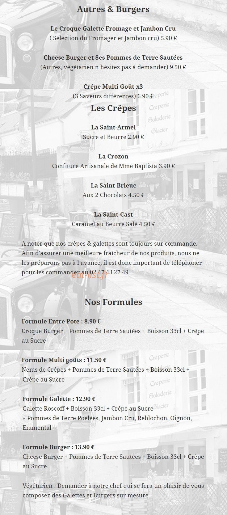 La Ronde des Crêpes — carte page 12