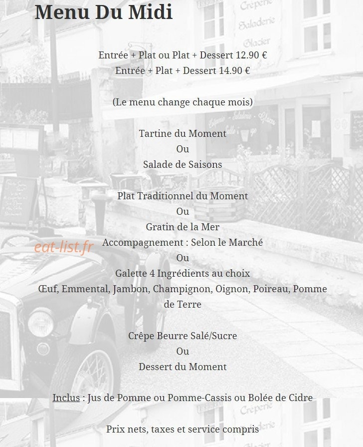 La Ronde des Crêpes — carte page 1