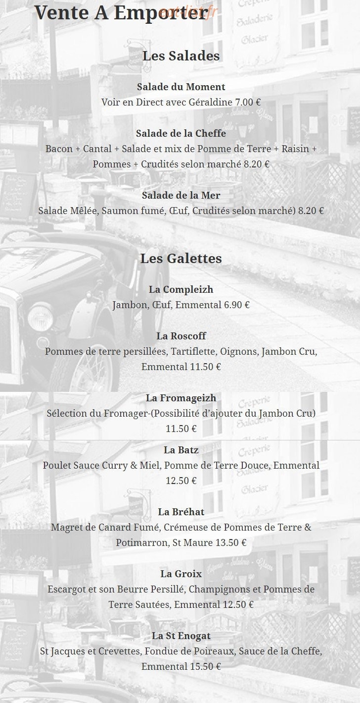 La Ronde des Crêpes — carte page 11