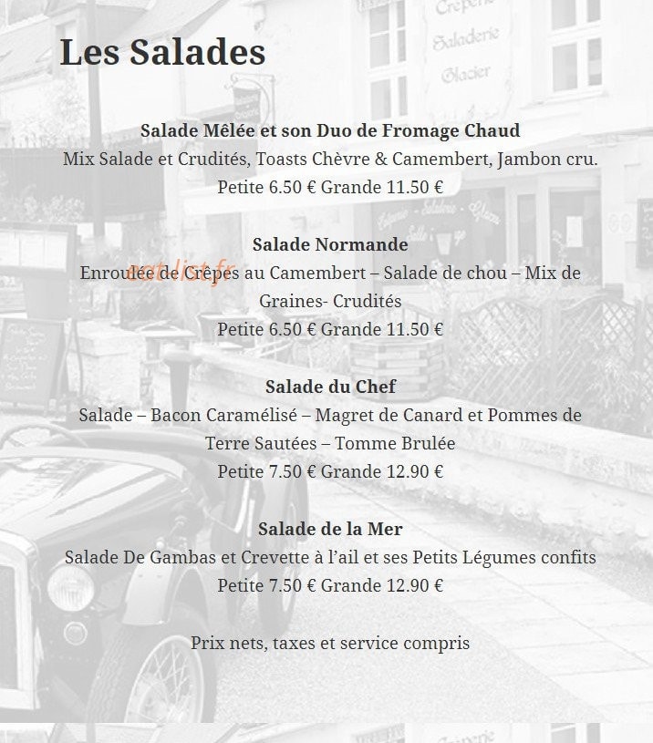 La Ronde des Crêpes — carte page 2