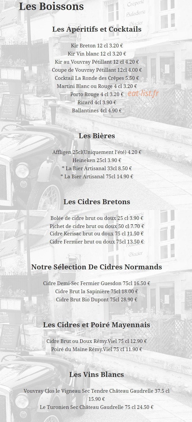 La Ronde des Crêpes — carte page 14