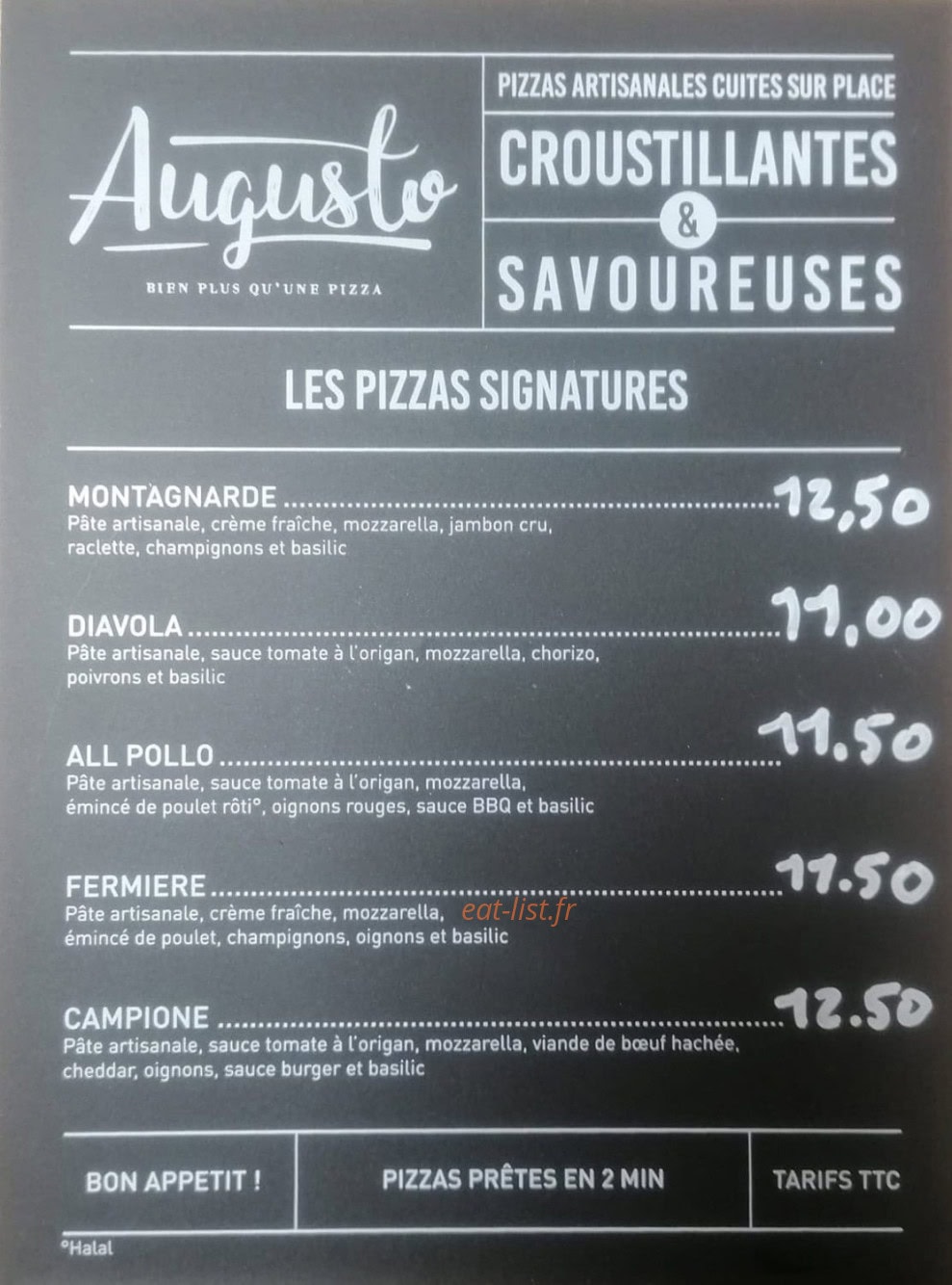 Le Brachio — carte page 1