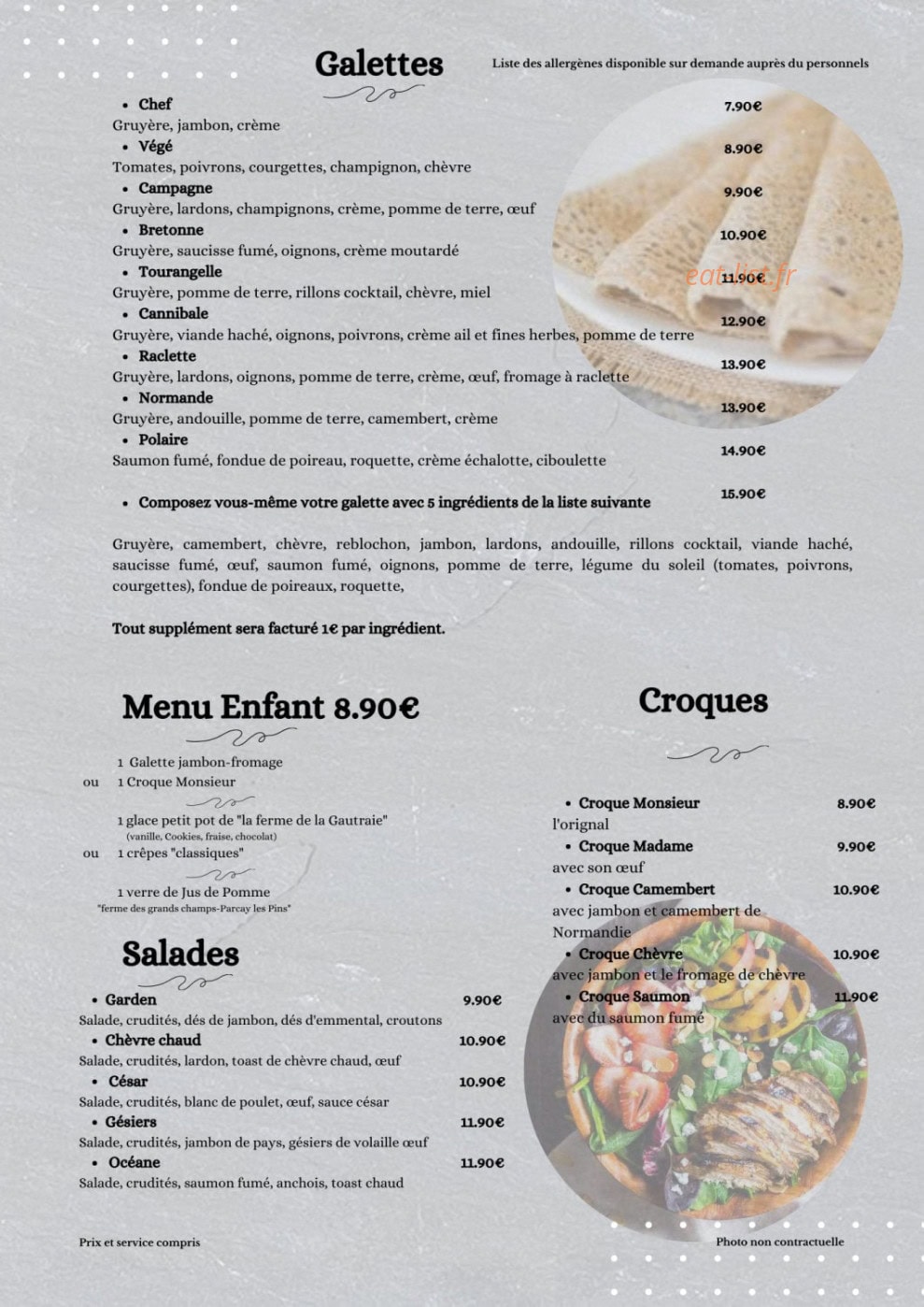 La Crêp'Rit — carte page 1