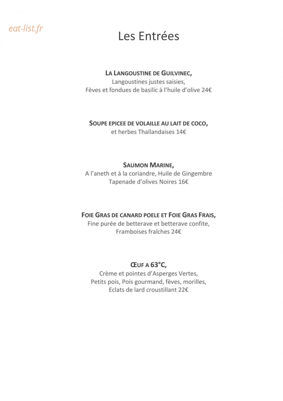 La Mère Hamard — carte page 2