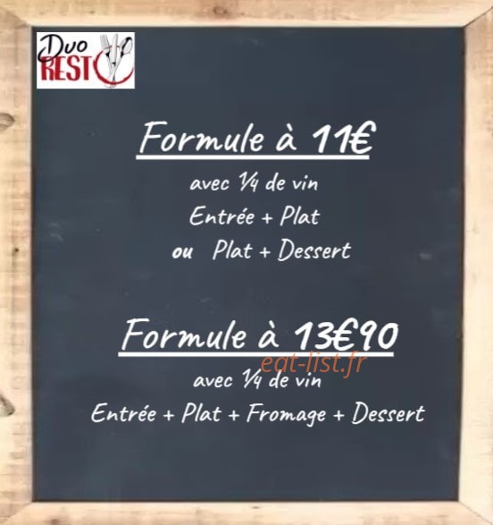 Duo resto — carte page 1
