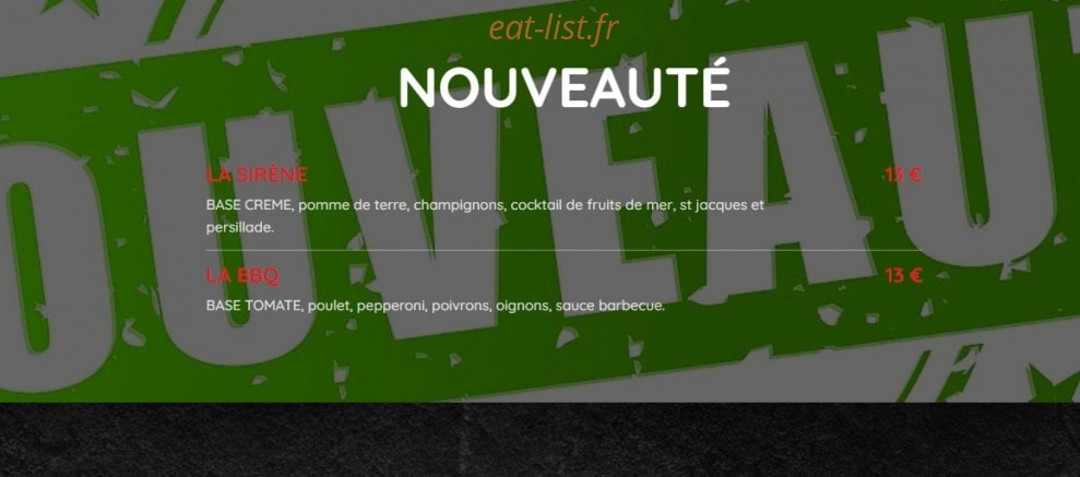 Le Monn'zza — carte page 1