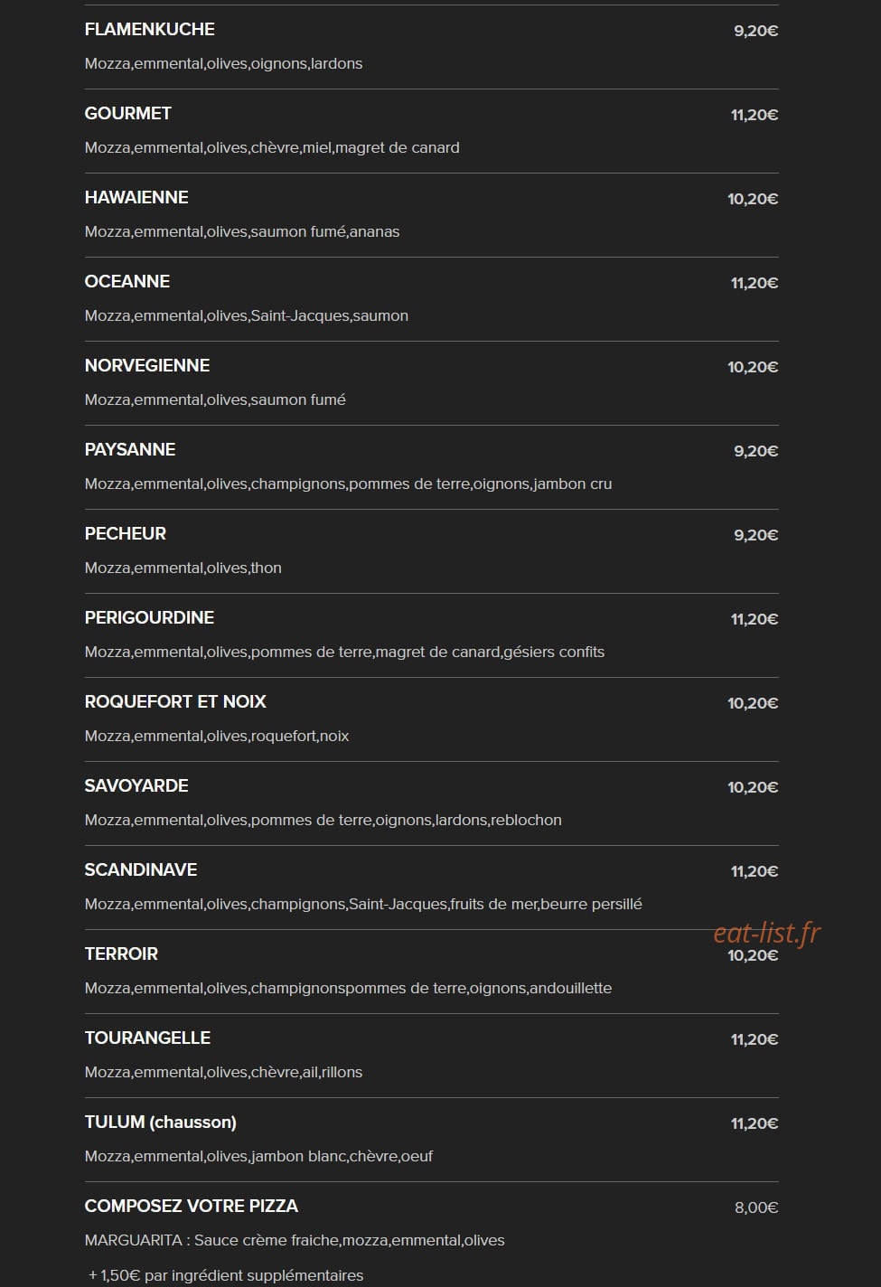 Le Pizzaiolo — carte page 4