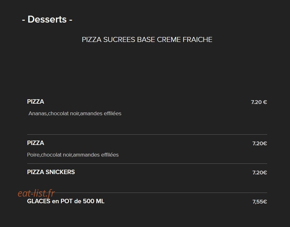 Le Pizzaiolo — carte page 7