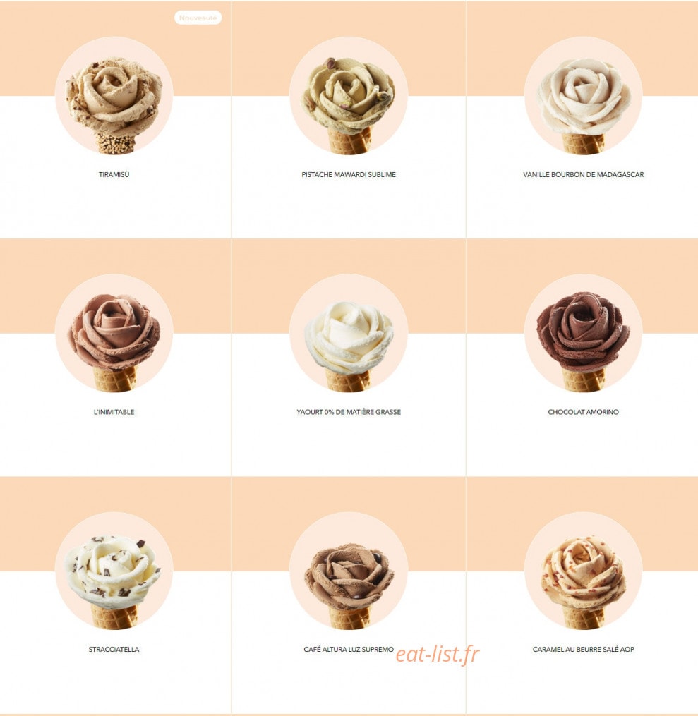 Amorino — carte page 3