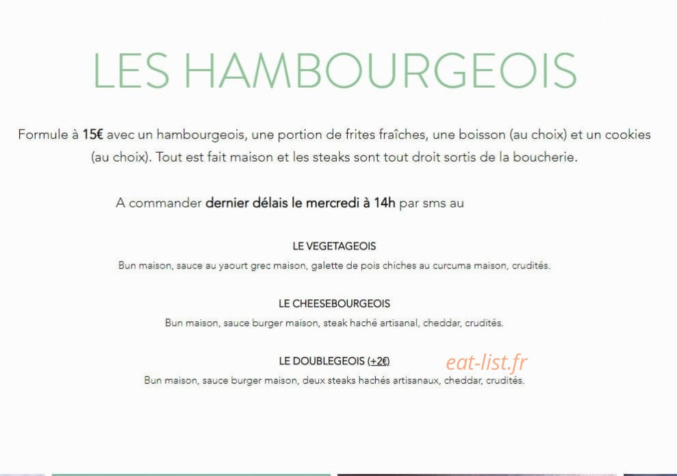 Chantilly & Co — carte page 2