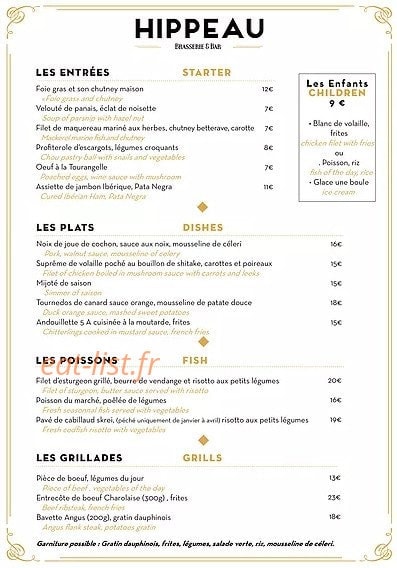 Hippeau — carte page 1