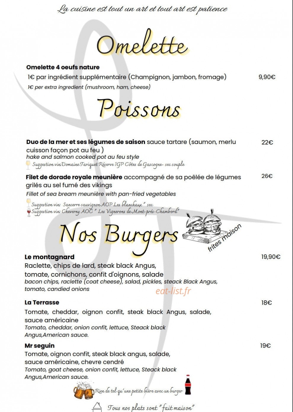 La Terrasse — carte page 2