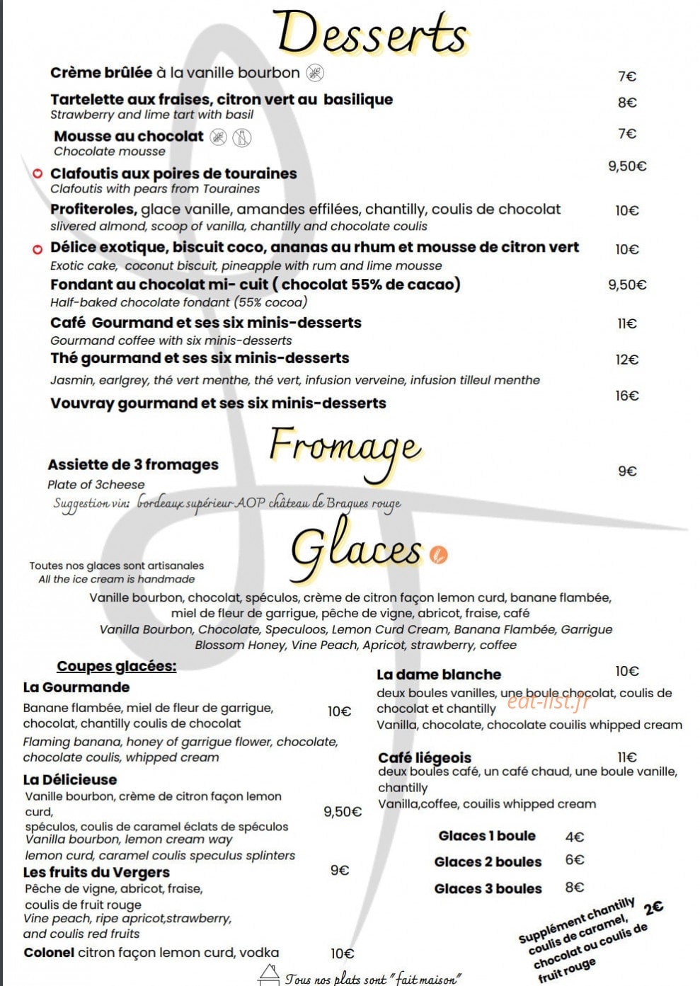 La Terrasse — carte page 4