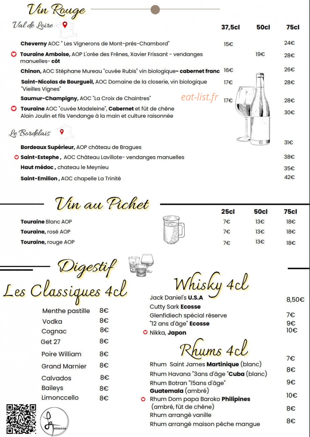 La Terrasse — carte page 8