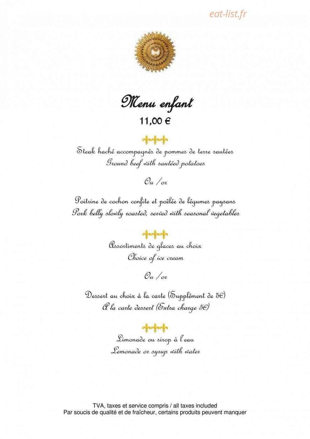 Le Clos d'amboise — carte page 5