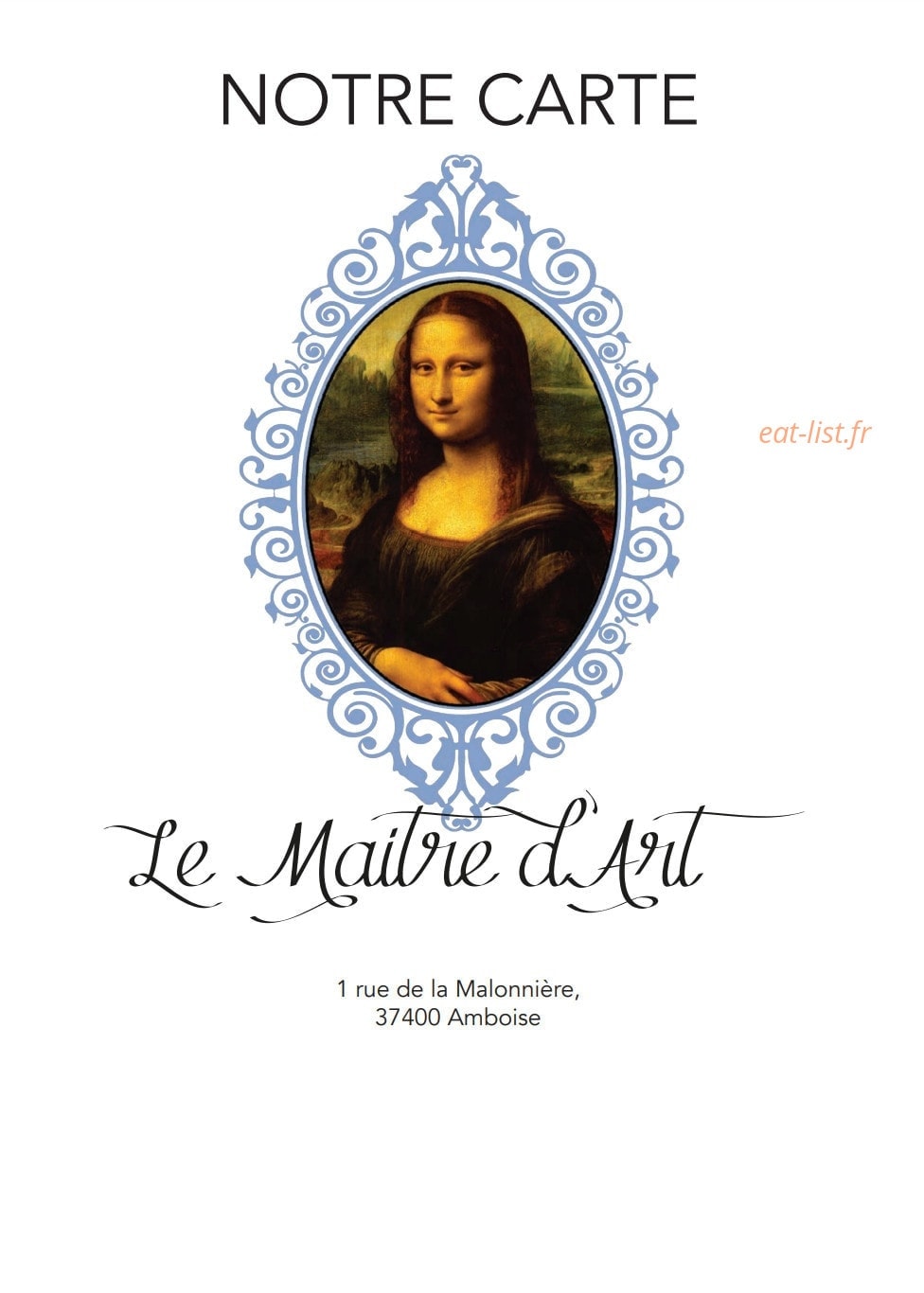 Le Maître d'Art — carte page 1