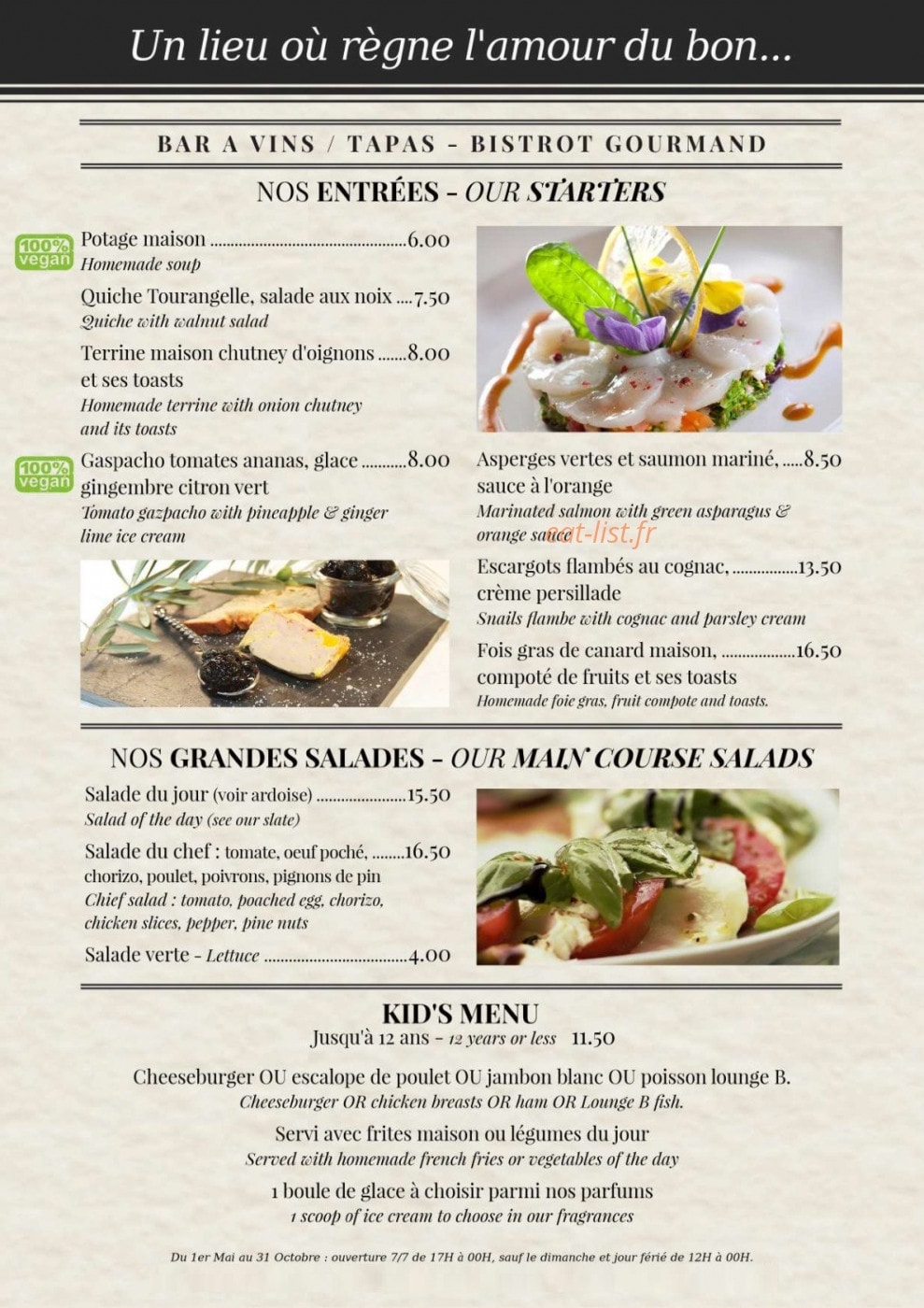 Lounge B. — carte page 2