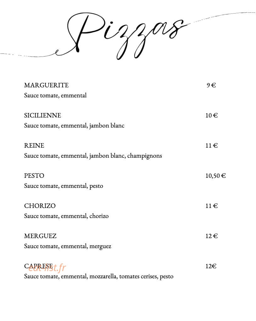 Le Café Céré — carte page 1