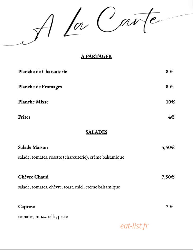 Le Café Céré — carte page 3