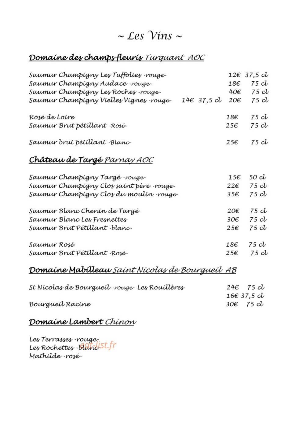 La P'tite Vienne — carte page 4