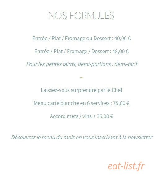 Au Local — carte page 1