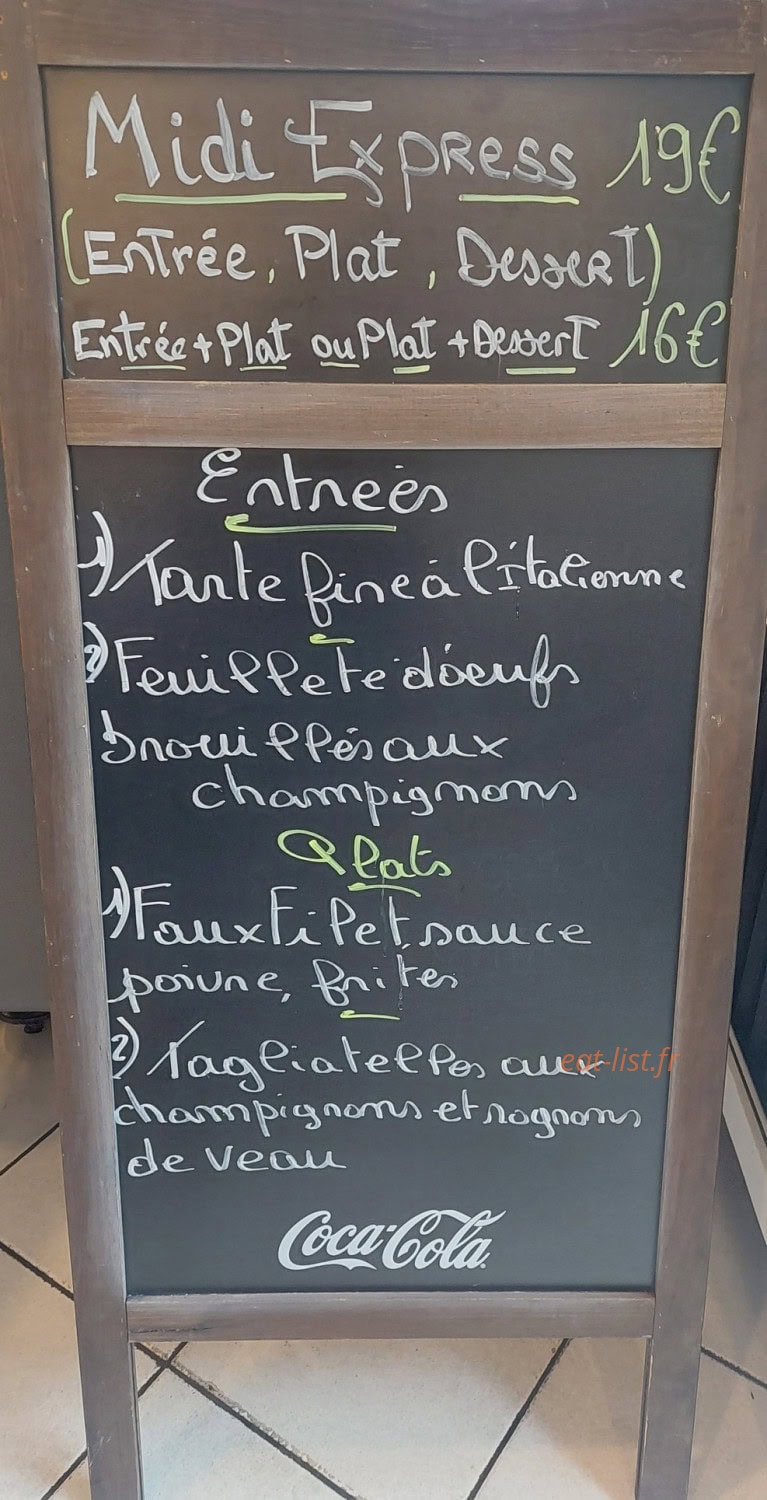 Café de la paix — carte page 1