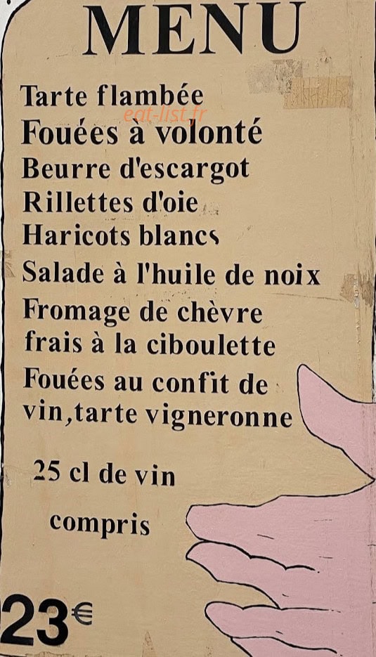 Dédé La Boulange — carte page 1