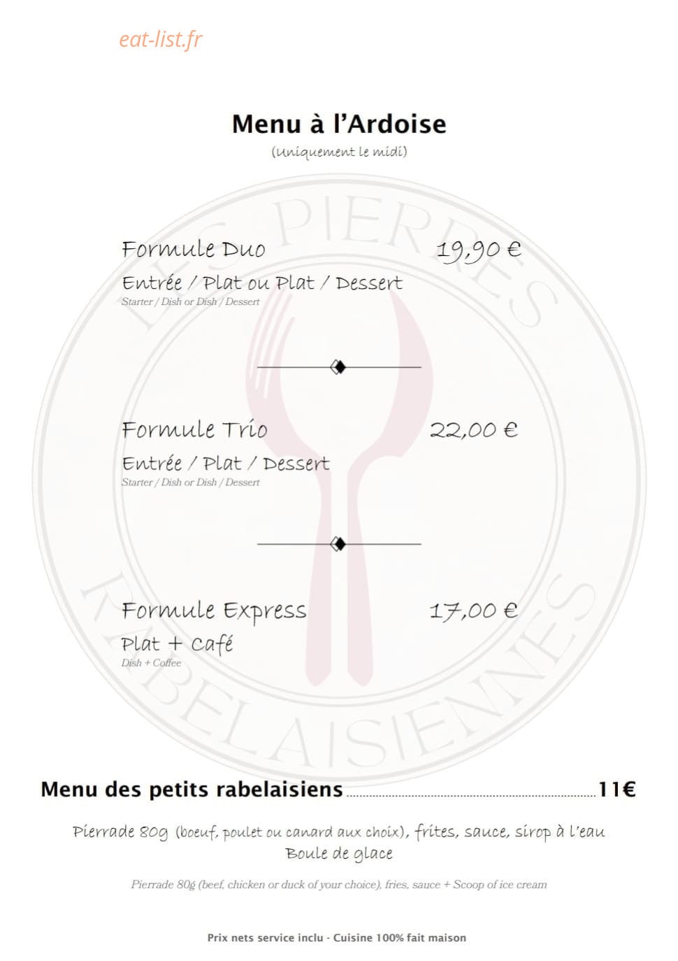 Les Pierres Rabelaisiennes — carte page 6
