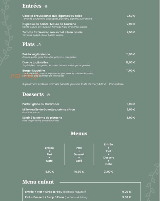 Mayaline — carte page 1