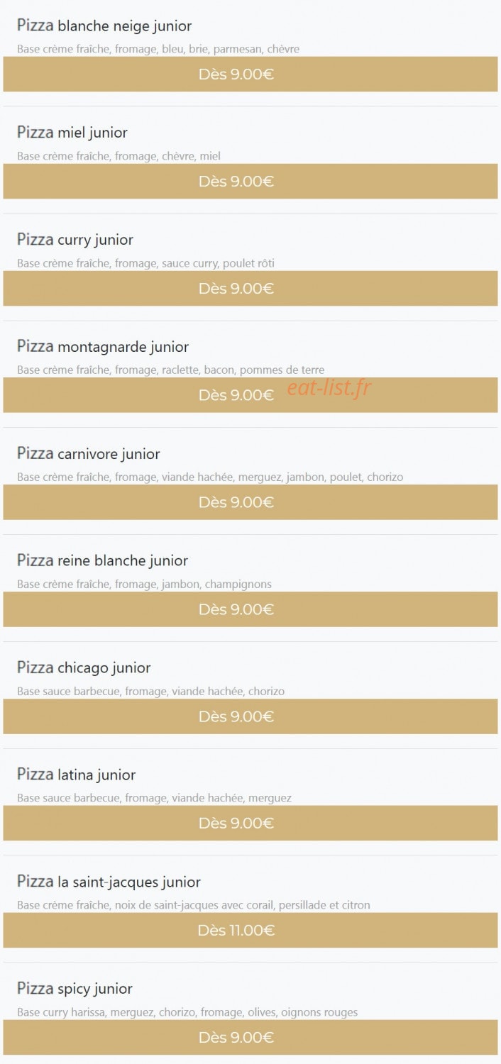 Ola pizza — carte page 8